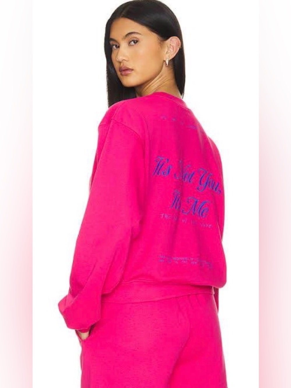 The Mayfair Group It’s Not You It’s Me Pink Crewneck S/M